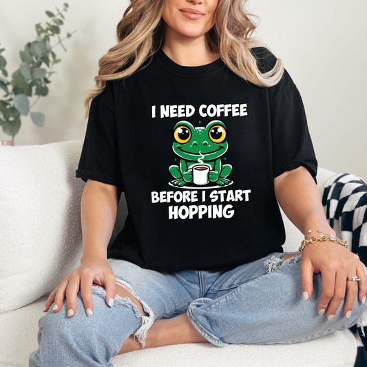 Coffee Before Hopping Graphic Tee