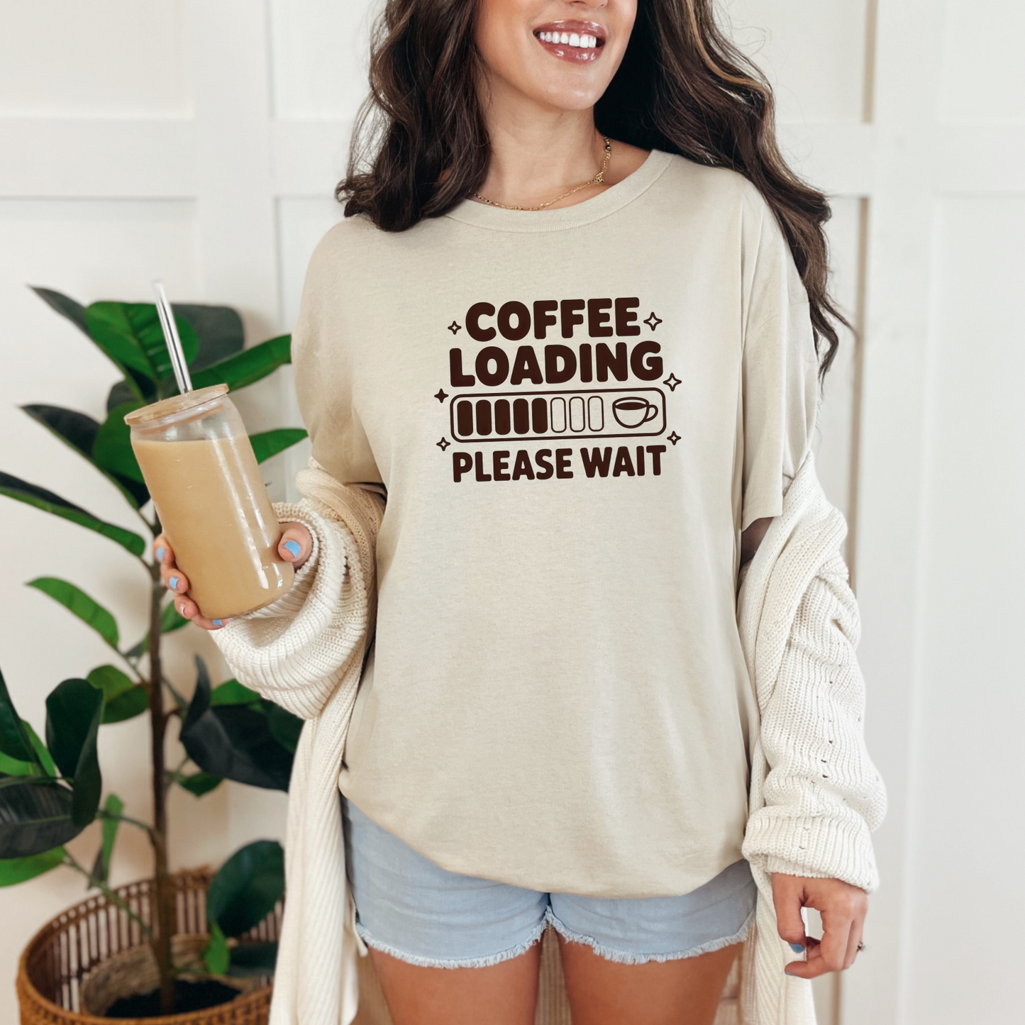 Coffee Loading Graphic Tee