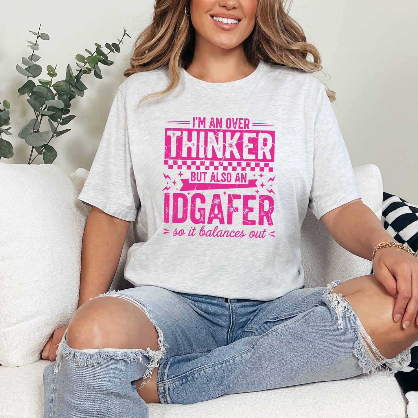 Over Thinker IDGAFER Graphic Tee