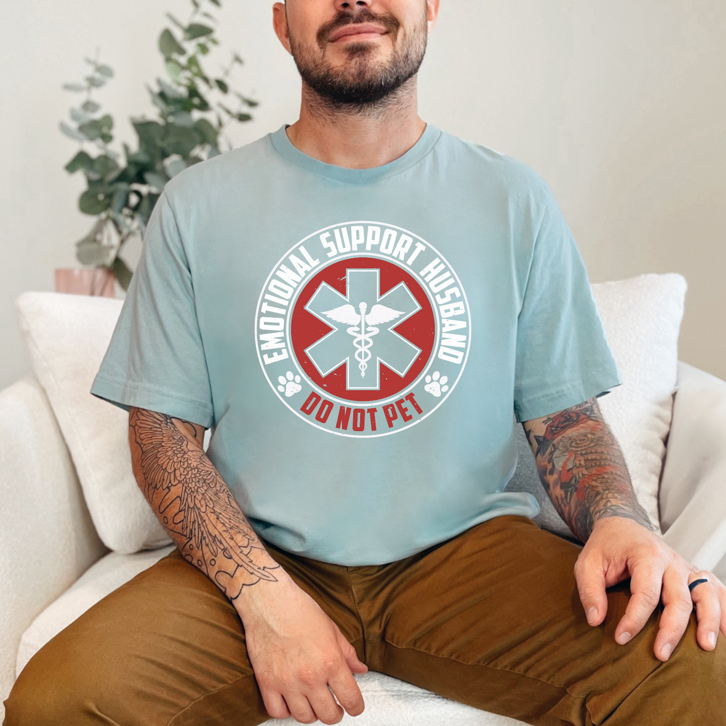 Emotional Support Husband Graphic Tee