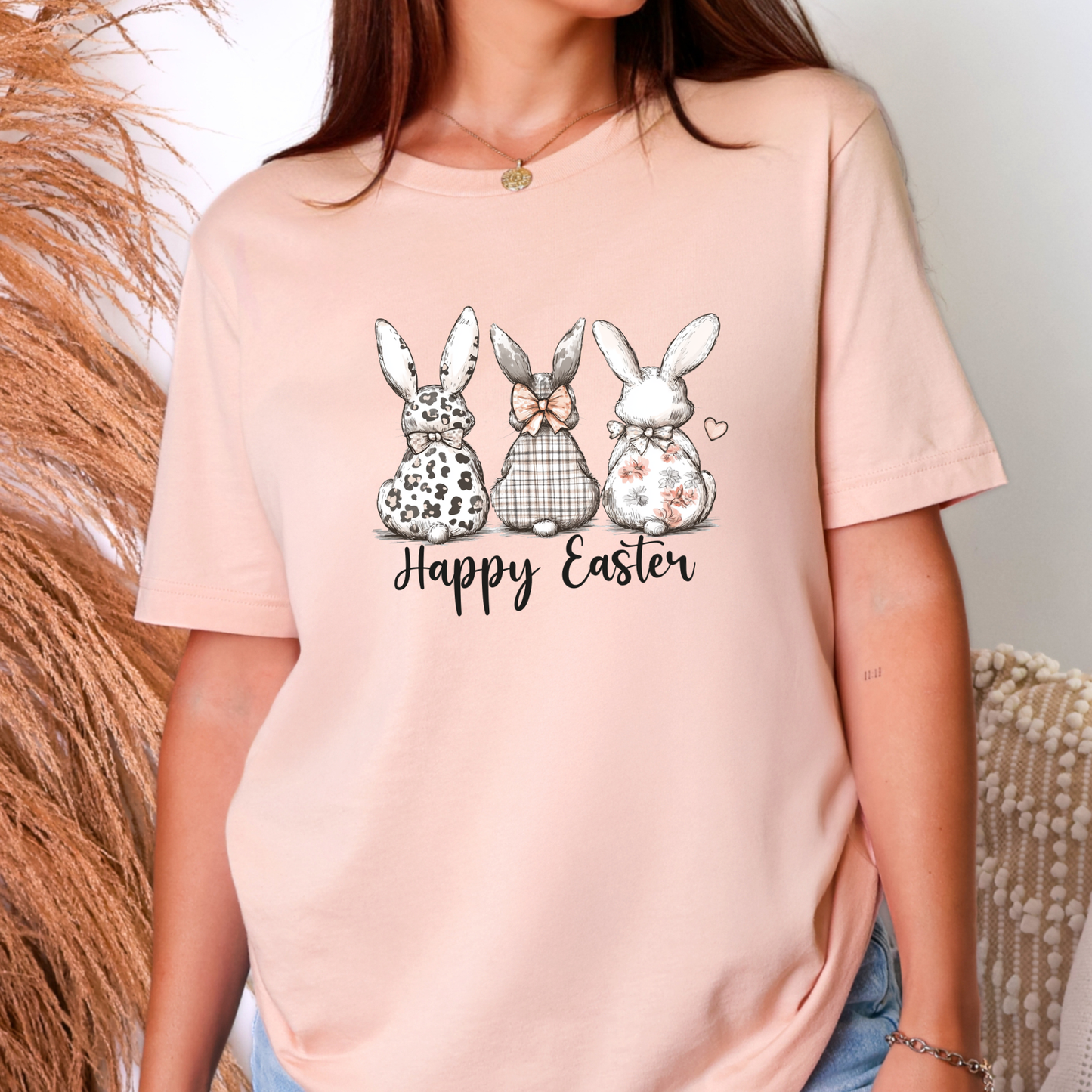 Happy Easter Bunny Trio Graphic Tee