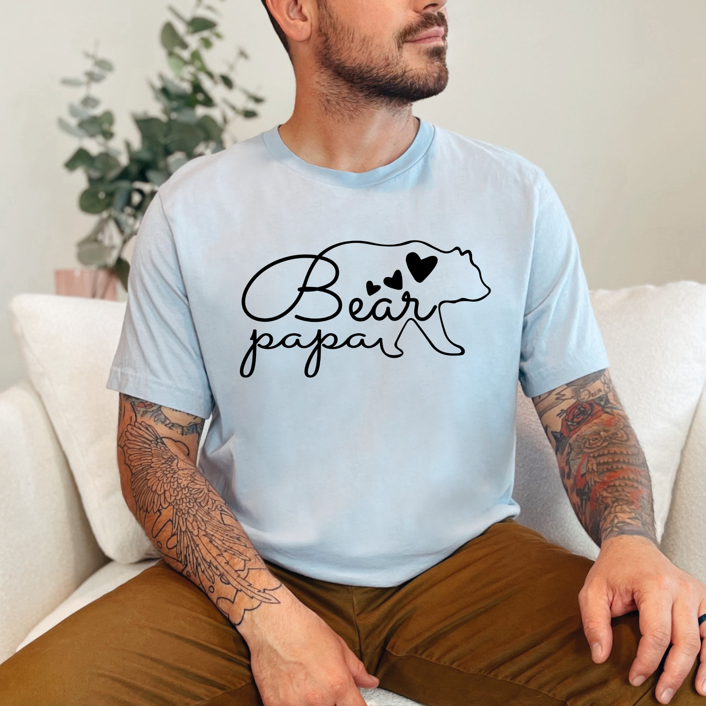 Papa Bear Silhouette Graphic Tee or Sweatshirt