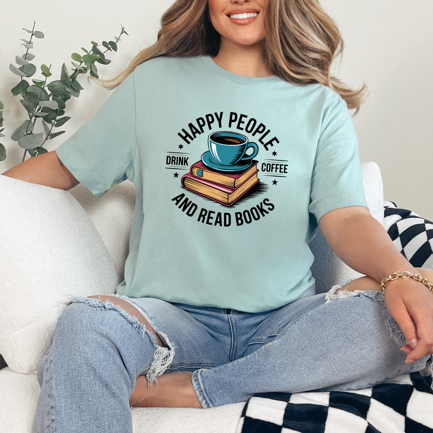 Drink Coffee & Read Books Graphic Tee