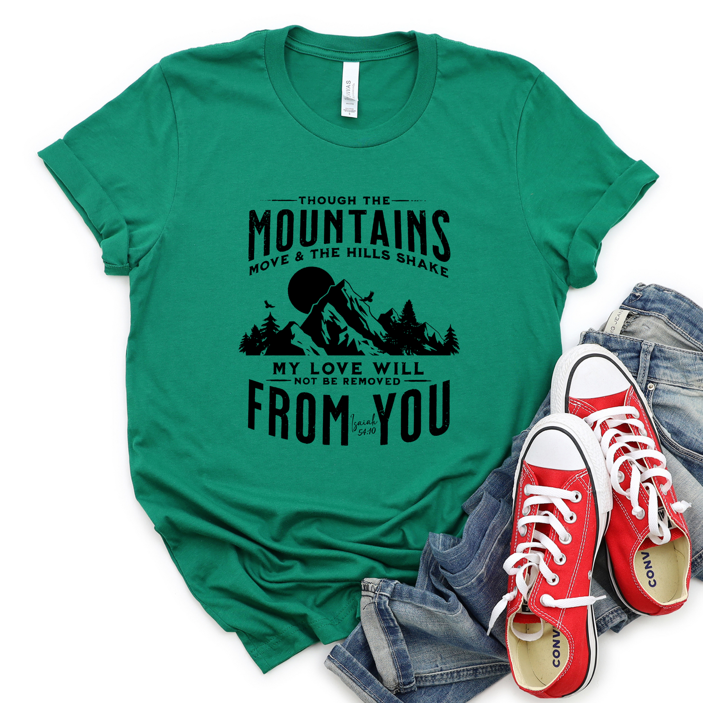 Though the mountains move