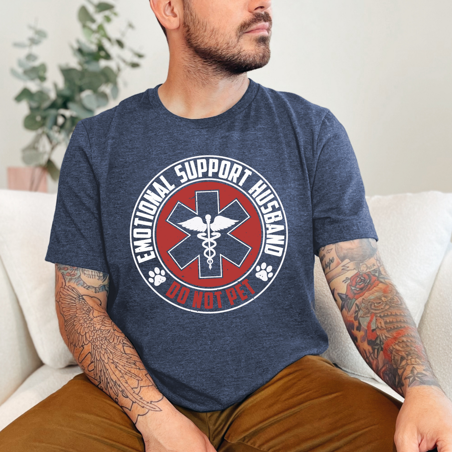 Emotional Support Husband Graphic Tee