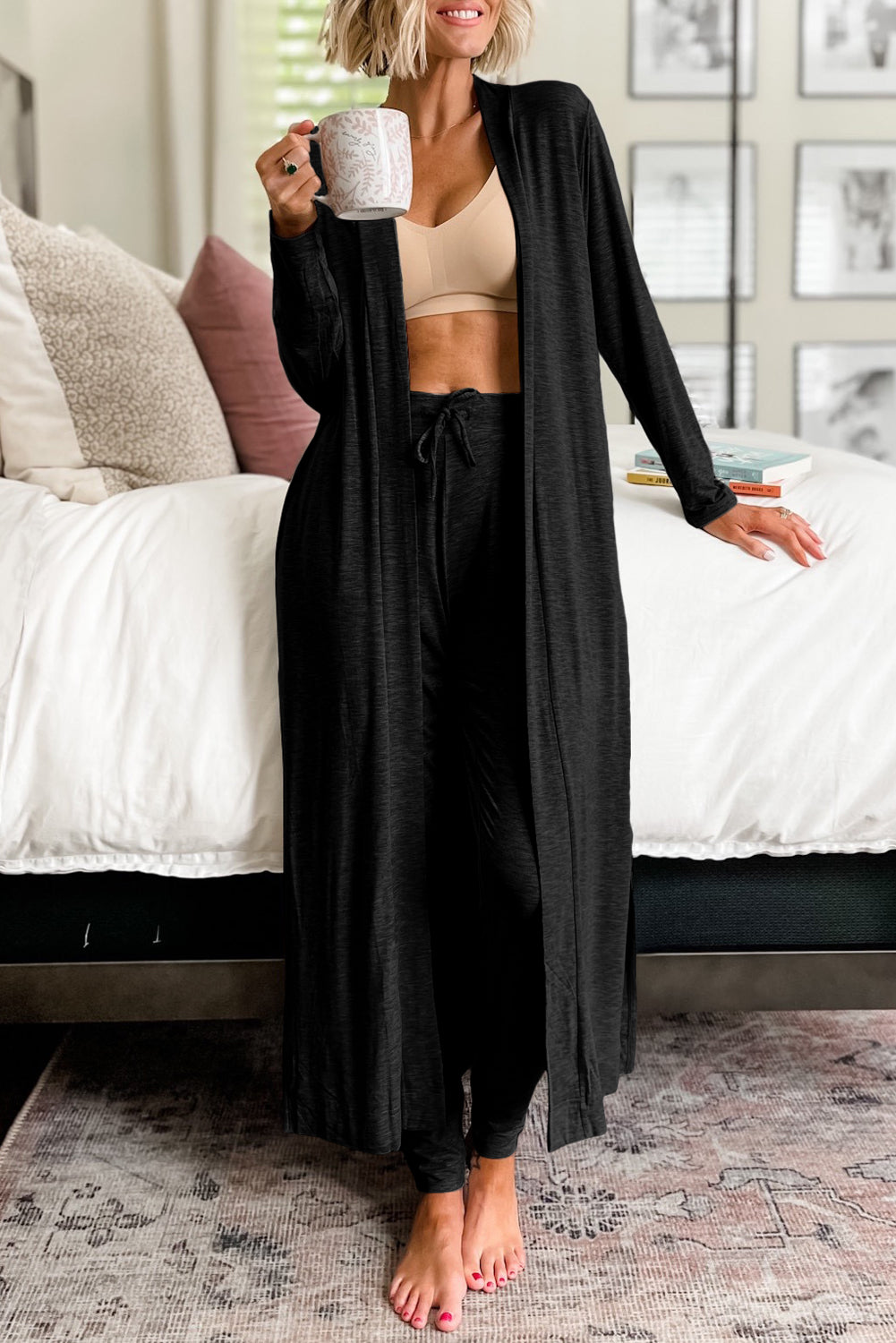 Split Cardigan Lounge Set RTS
