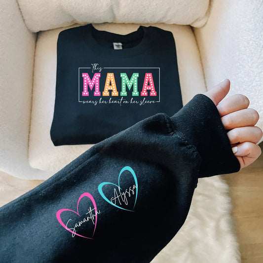 Custom Dots Wears on her Sleeve Sweatshirt