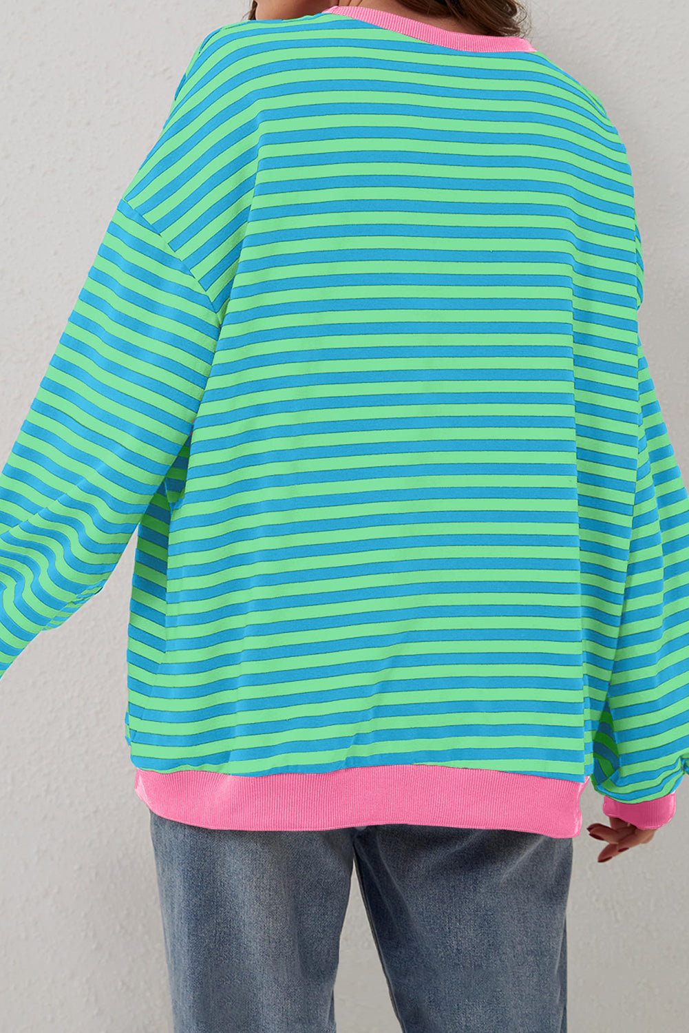 Blue Stripe Oversize Pullover RTS